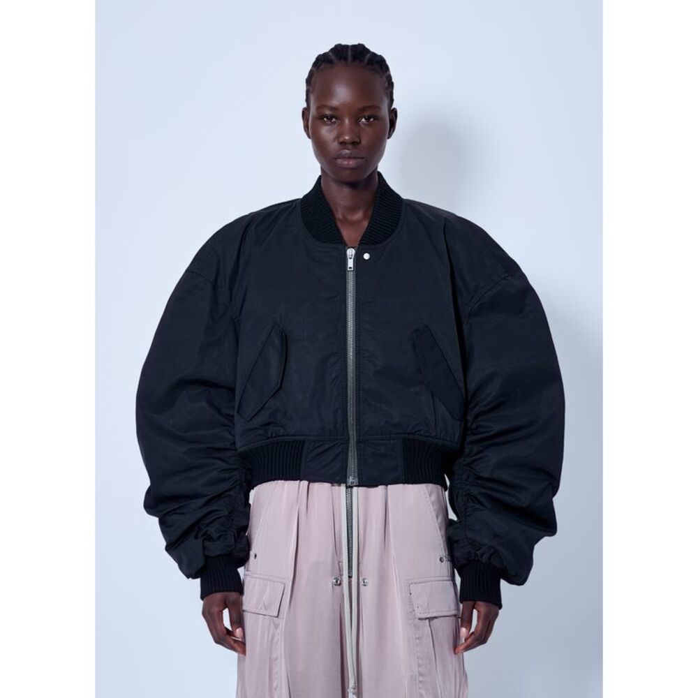 Rick Owens Women Secchia Cropped Flight Bomber Jacket